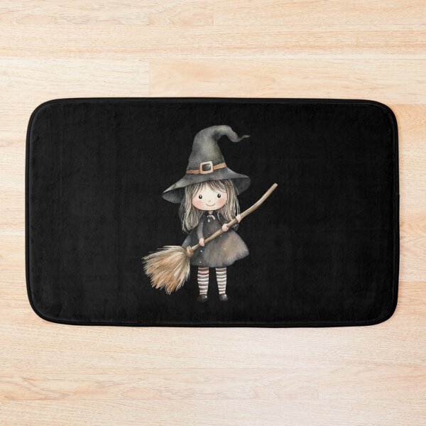 Item preview, Adorable Witch with Broomstick designed and sold by ilkansiturikman.