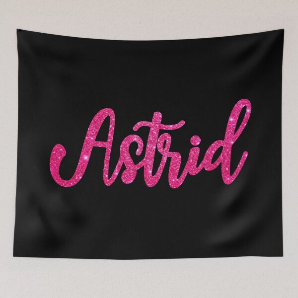 Item preview, Astrid Hot Pink Sparkly Personalised Name Design designed and sold by CamilasPrints.