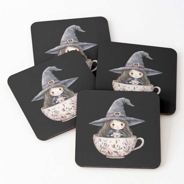 Item preview, Cute Witch in Teacup designed and sold by ilkansiturikman.