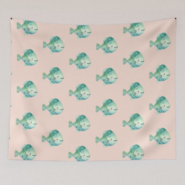 Item preview,  Kawaii Green Fish  designed and sold by DariaCraft.