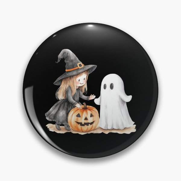 Item preview, Cute Witch and Ghost Encounter designed and sold by ilkansiturikman.