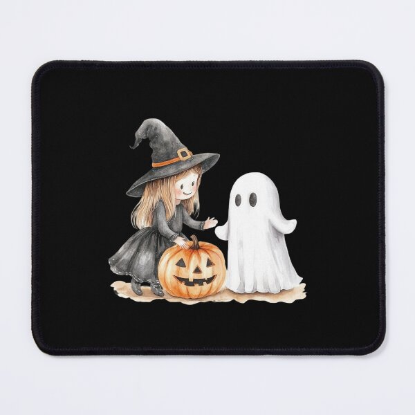 Item preview, Cute Witch and Ghost Encounter designed and sold by ilkansiturikman.