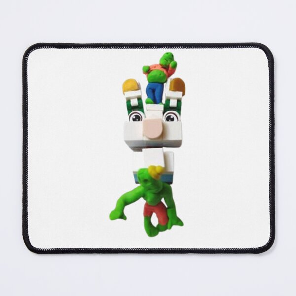 Item preview, Brick rabbit with clay riders designed and sold by Natascha-Prints.