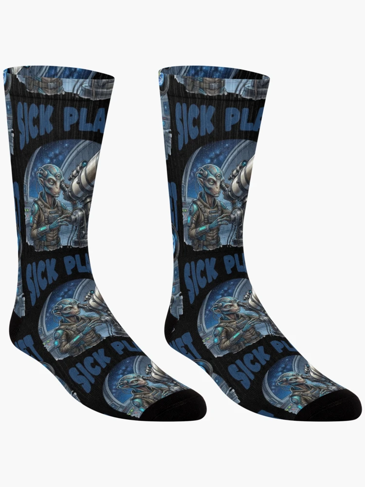 Thumbnail 3 of 5, Socks, Sick Earth designed and sold by ReneMM.