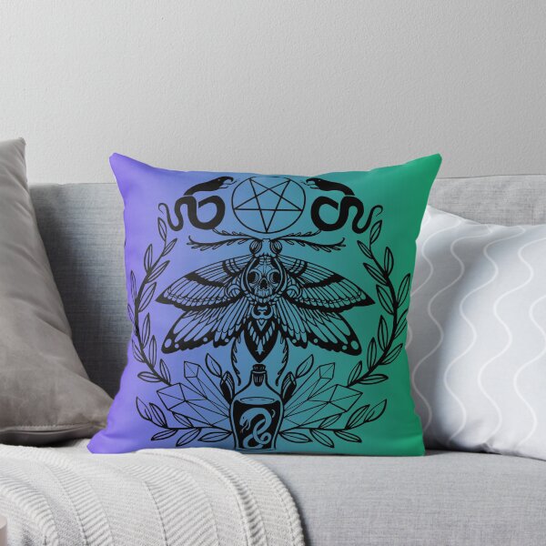 Item preview, Purple Green Skull Moth designed and sold by CursedButCute1.