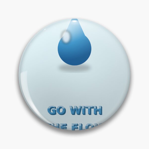 Item preview, Go With The Flow Glossy 3D Water Drop designed and sold by kd2010.