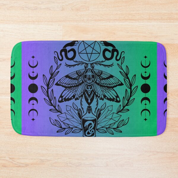 Item preview, Purple Green Skull Moth designed and sold by CursedButCute1.