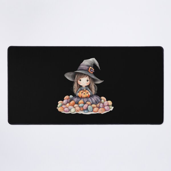 Item preview, Cute Witch with Halloween Candy designed and sold by ilkansiturikman.