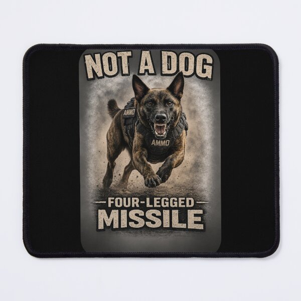 Item preview, Belgian Malinois 4 Legged Missile designed and sold by rockazona.