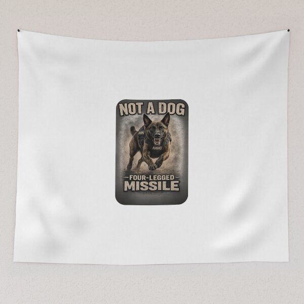 Item preview, Belgian Malinois 4 Legged Missile designed and sold by rockazona.
