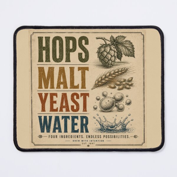 Item preview, Hops Malt Yeast Water Beer Brewing designed and sold by Artnankin.