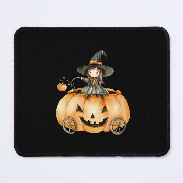 Item preview, Cute Witch in Pumpkin Car designed and sold by ilkansiturikman.