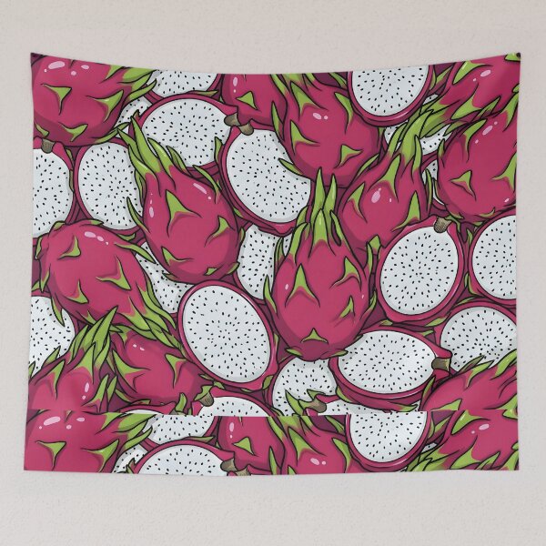 Item preview, Dragon Fruit Pattern - Vibrant Pink Pitaya Illustration designed and sold by RkskArt.