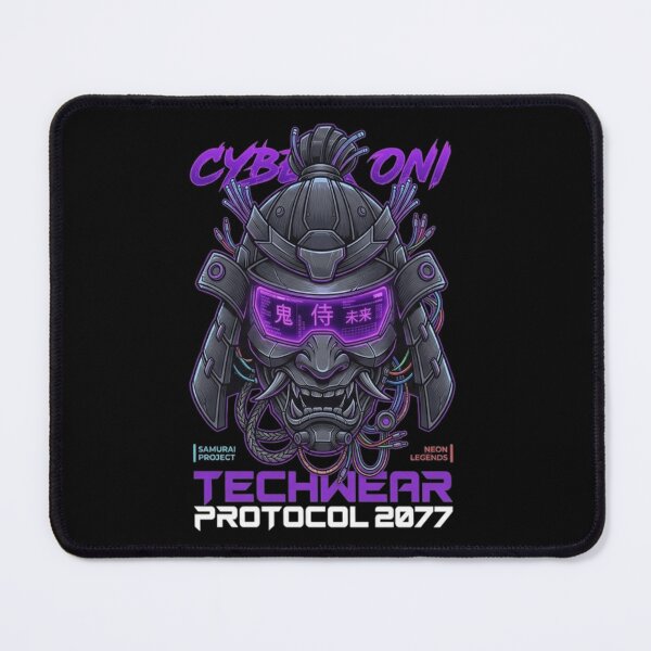 Item preview, Cyber Oni Techwear Protocol 2077 - Futuristic Cyberpunk Samurai Mask designed and sold by LUKOWEAR.