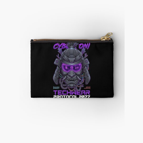 Item preview, Cyber Oni Techwear Protocol 2077 - Futuristic Cyberpunk Samurai Mask designed and sold by LUKOWEAR.