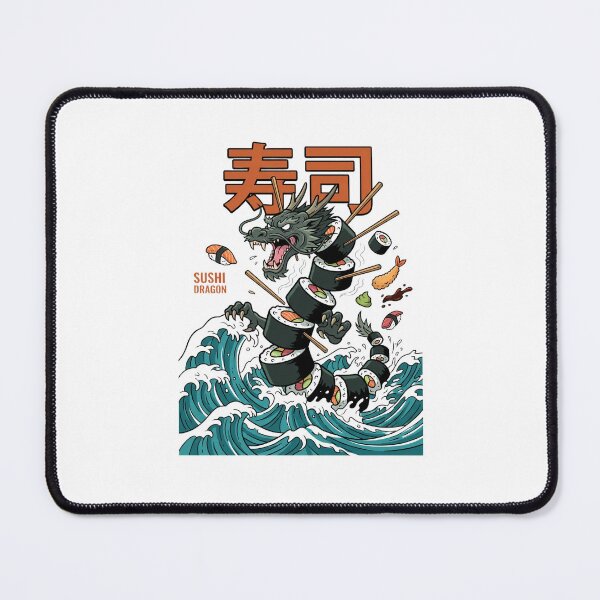 Item preview, Sushi Dragon Japanese Dragon Wave Anime Streetwear designed and sold by ANIPIXARTS.