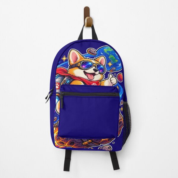 Item preview, Astronaut Corgi Riding Asteroid Jetpack - Retro Cosmic Space Dog designed and sold by LUKOWEAR.