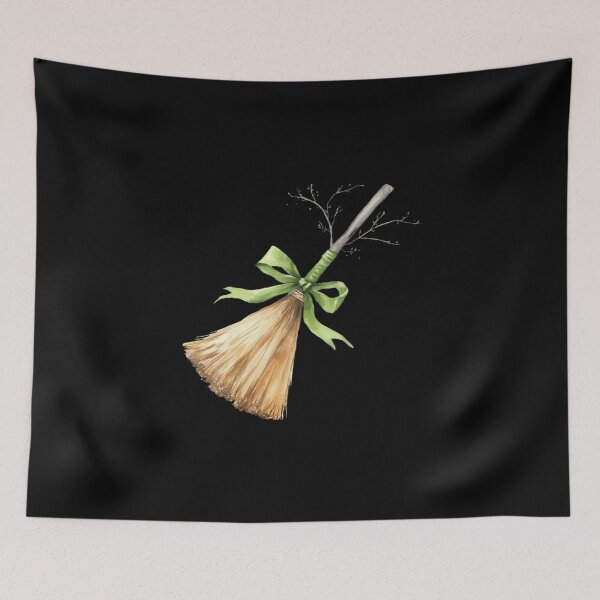 Item preview, Rustic Broom with Green Ribbon designed and sold by ilkansiturikman.