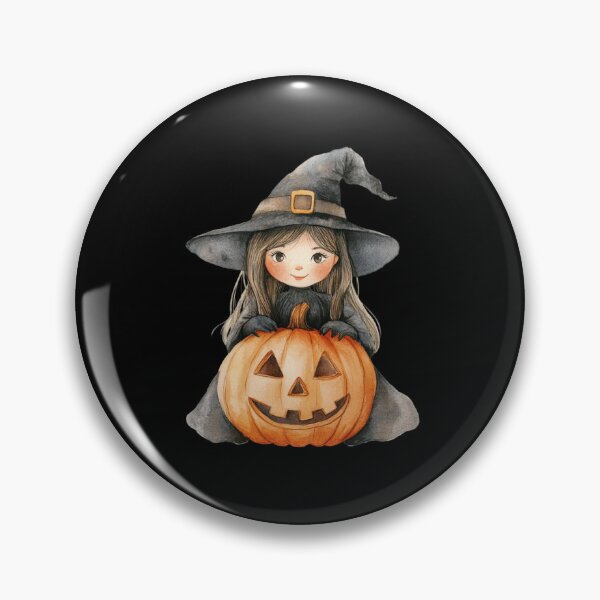 Item preview, Cute Witch with Pumpkin designed and sold by ilkansiturikman.