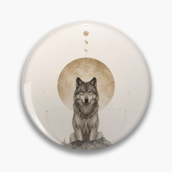 Item preview, The Quiet Guardian – Mystical Wolf Nature Art designed and sold by SacredLensV.