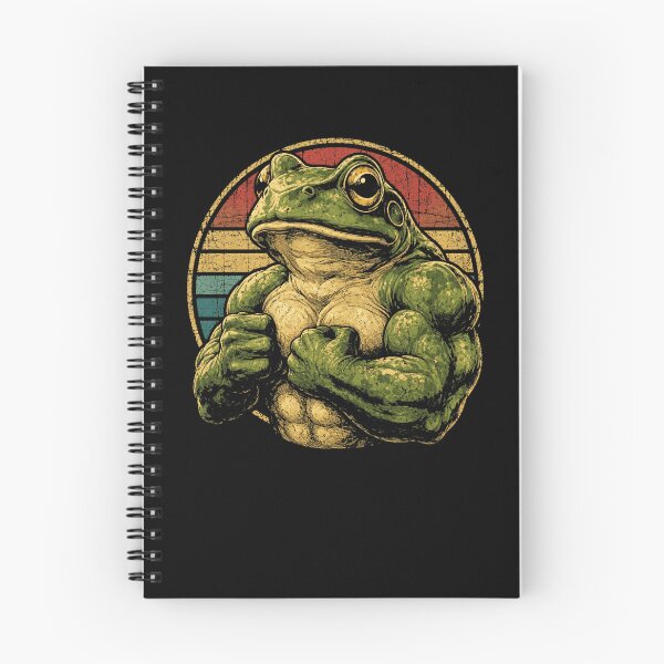 Item preview, Retro Muscular Frog Vintage Strength Gym Animal designed and sold by Moizento.