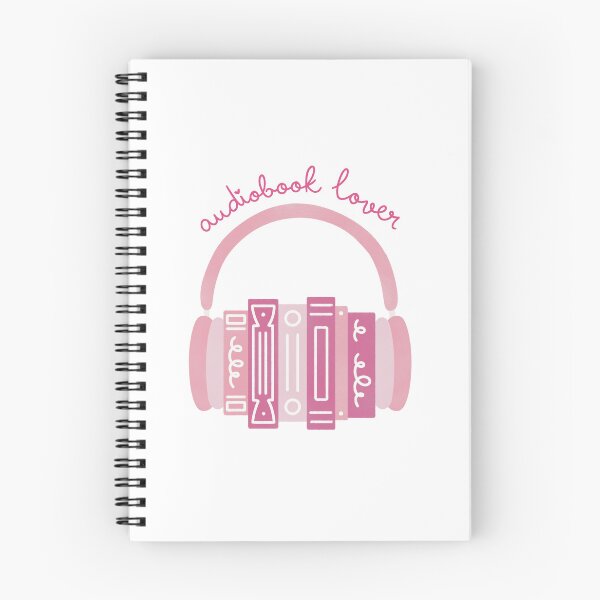 Item preview, Audiobook Lover Pink Book Stack with Headphones designed and sold by winterpumpkin.