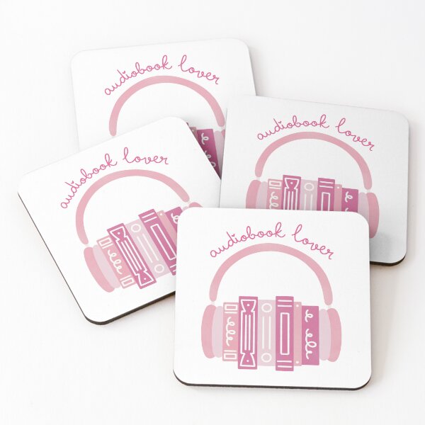 Item preview, Audiobook Lover Pink Book Stack with Headphones designed and sold by winterpumpkin.