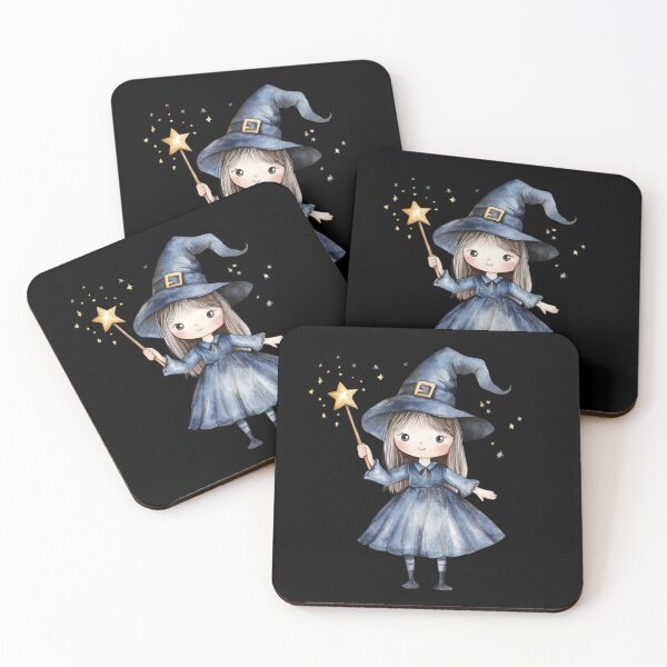 Item preview, Cute Little Witch with Wand designed and sold by ilkansiturikman.