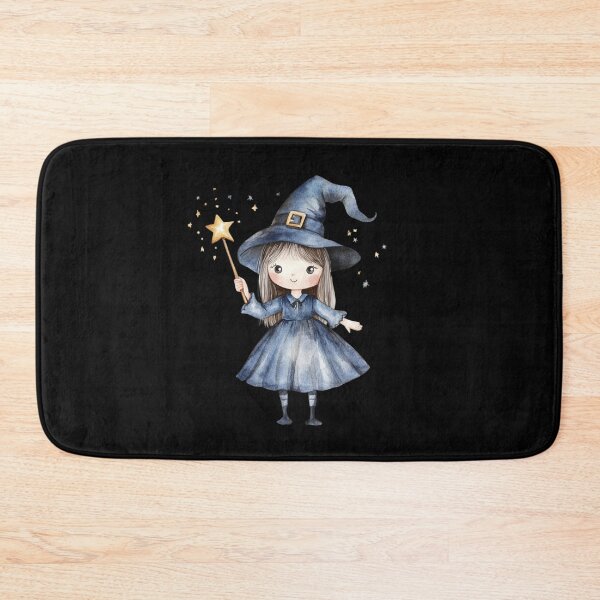 Item preview, Cute Little Witch with Wand designed and sold by ilkansiturikman.