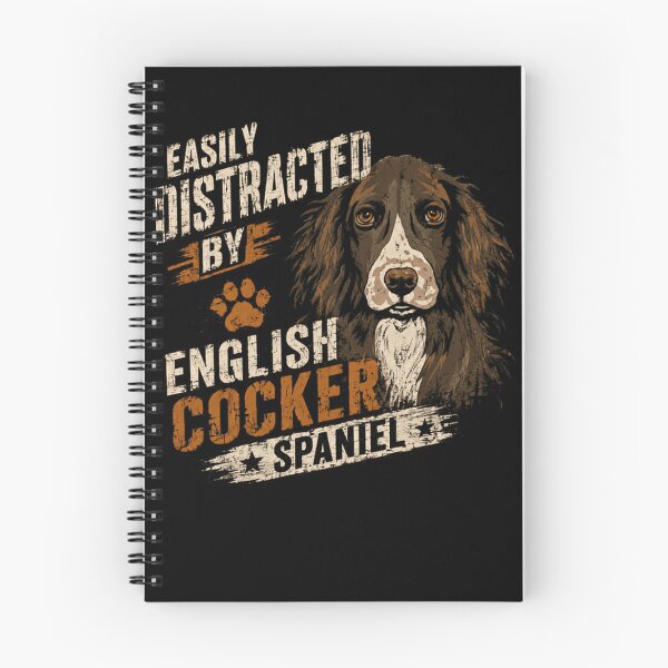 Item preview, Easily Distracted By English Cocker Spaniel Dog Owner Lover designed and sold by HumansStuck12.