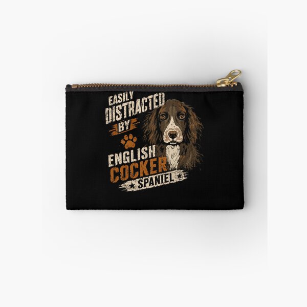 Item preview, Easily Distracted By English Cocker Spaniel Dog Owner Lover designed and sold by HumansStuck12.