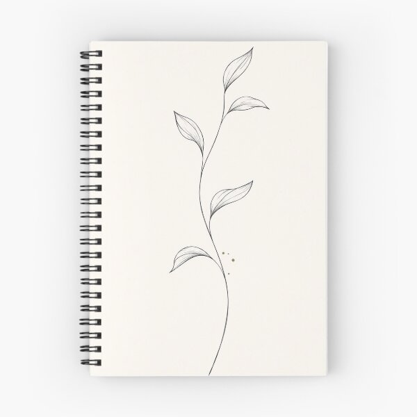 Item preview, Single Stem Botanical Line Art | Minimalist Olive & Ivory Botanical Print designed and sold by Zaramodo.