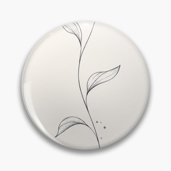 Item preview, Single Stem Botanical Line Art | Minimalist Olive & Ivory Botanical Print designed and sold by Zaramodo.