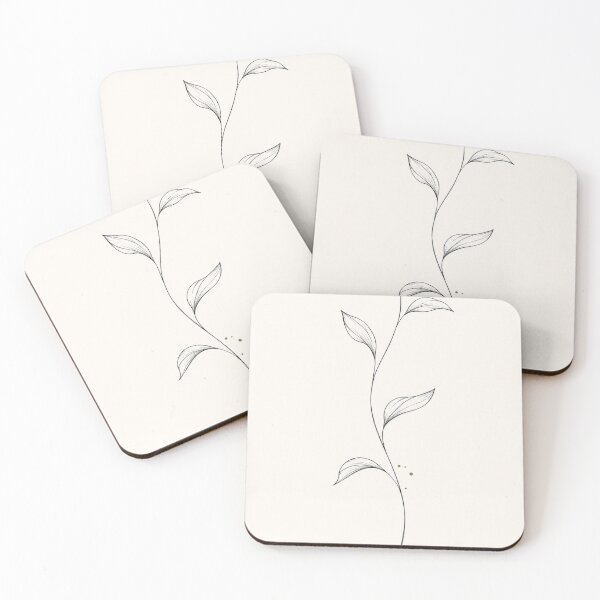 Item preview, Single Stem Botanical Line Art | Minimalist Olive & Ivory Botanical Print designed and sold by Zaramodo.