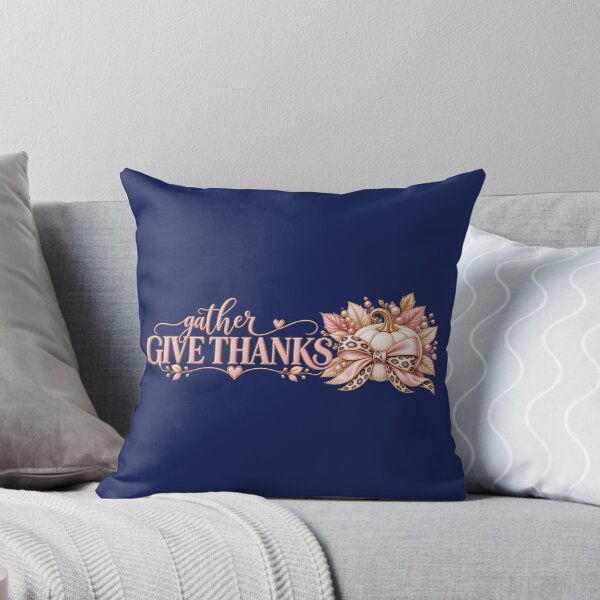 Item preview, Gather Give Thanks – Blush Leopard Thanksgiving Pumpkin designed and sold by HO•Designs.