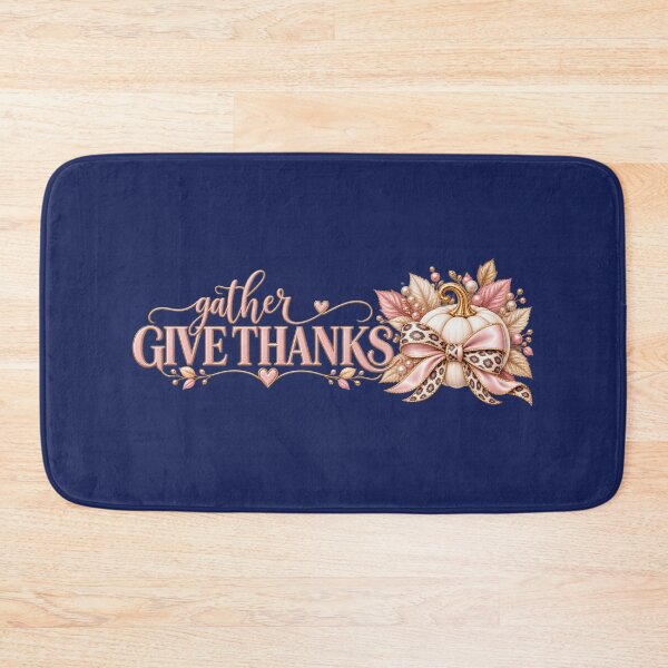 Item preview, Gather Give Thanks – Blush Leopard Thanksgiving Pumpkin designed and sold by HO•Designs.