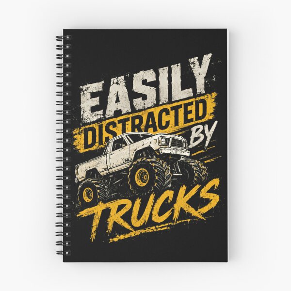 Item preview, Easily Distracted By Trucks Truck Lover Enthusiast Off Road designed and sold by HumansStuck12.