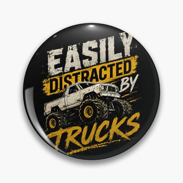Item preview, Easily Distracted By Trucks Truck Lover Enthusiast Off Road designed and sold by HumansStuck12.
