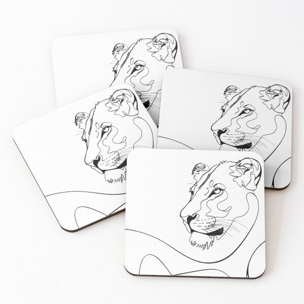 Item preview, Lion Minimalist Youth Trend Design in Black White designed and sold by ErgTime.