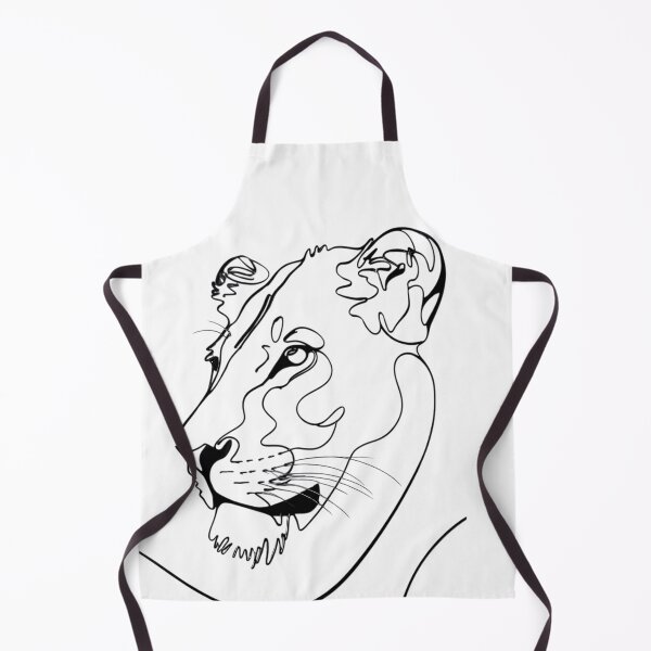 Item preview, Lion Minimalist Youth Trend Design in Black White designed and sold by ErgTime.