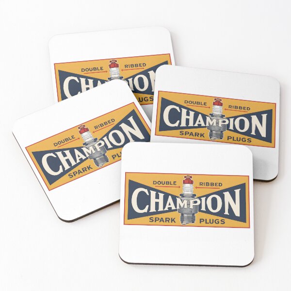 Item preview, Champion Double Ribbed Spark Plugs Advertising Sign designed and sold by interdesigner.