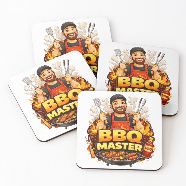 Item preview, BBQ Master Grill King Funny Barbecue Chef Cooking Design. designed and sold by The-T-In-Retro.