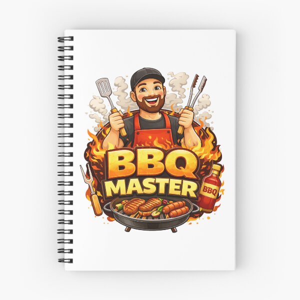Item preview, BBQ Master Grill King Funny Barbecue Chef Cooking Design. designed and sold by The-T-In-Retro.