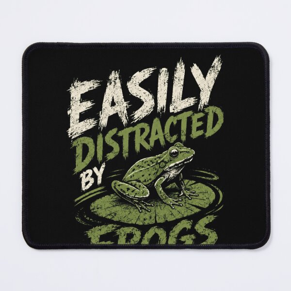 Item preview, Easily Distracted By Frogs Amphibian Lover Funny Frog Enthusiast designed and sold by HumansStuck12.