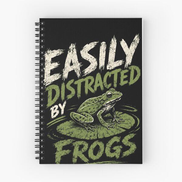 Item preview, Easily Distracted By Frogs Amphibian Lover Funny Frog Enthusiast designed and sold by HumansStuck12.