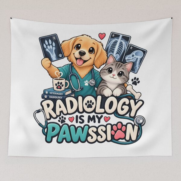 Item preview, Radiology Is My Pawssion – Cute Veterinary Radiology Cat & Dog designed and sold by Bettybee00.