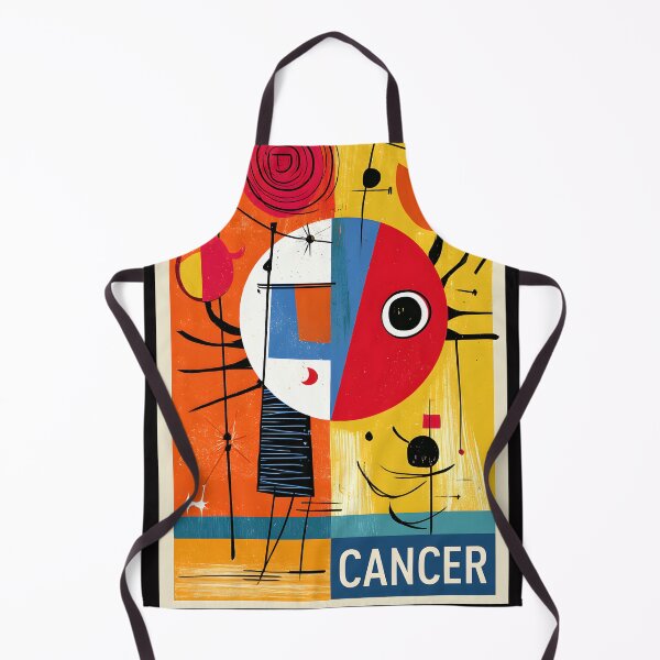 Item preview, Cancer Zodiac in Bold Geometric Colors with Contemporary Astrology Wall Art designed and sold by OlfactoART Studio.