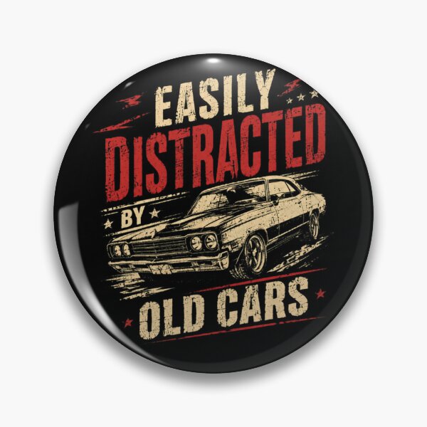 Item preview, Easily Distracted By Old Cars Classic Car Enthusiast Gearhead Auto Lover designed and sold by HumansStuck12.