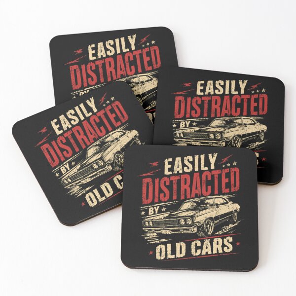 Item preview, Easily Distracted By Old Cars Classic Car Enthusiast Gearhead Auto Lover designed and sold by HumansStuck12.