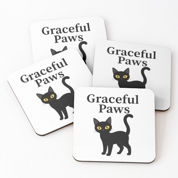 Item preview, Black Cat Illustration – Graceful Paws Minimalist Cat Design for Cat Lovers designed and sold by PrintforDesign.
